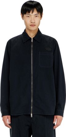 Diesel Ripstop shirt with zip closure - Shirts - Man