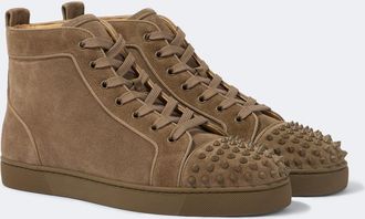 Christian Louboutin Louis Spikes suede high-top sneakers