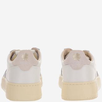 Autry Girls Sneakers Medalist Low White Leather Trainers
