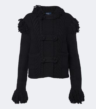 Polo Ralph Lauren Cardigan in lana con frange