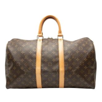 Louis Vuitton Pre-owned Weekend Bags, female, Brown, Size: ONE SIZE Pre-owned Keepall 45