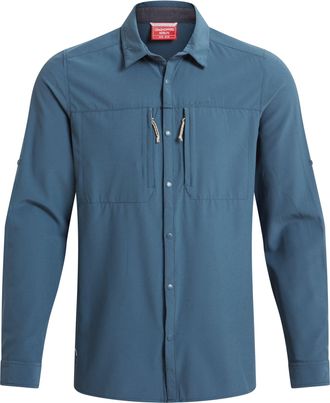 Craghoppers Mens Nosilife Long-Sleeved Shirt (Blue Stone) - Navy - Size X-Large