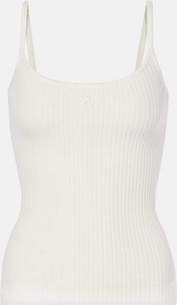Courrèges Reedition ribbed-knit top