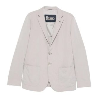 Herno Blazers, male, Gray, Size: XL Giacca Leggera