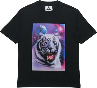 Palace x AMG Crossover T-Shirt Black White Pattern Back Logo Printing Short Sleeve Unisex P20AMGTS004