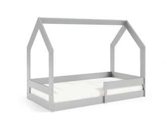 AKL FURNITURE Cama infantil pino gris 80x160