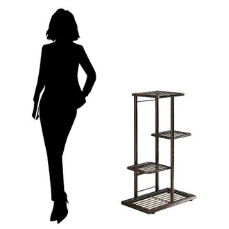 OEM Soporte Para Plantas, Estructura Met&aacute;lica, Uso Interior/exterior, 4 Niveles - Env&iacute;o Desde Es