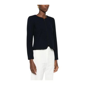Emporio Armani Chaqueta Acolchada con Cremallera Frontal - Jackets - Mujer - Azul - XS