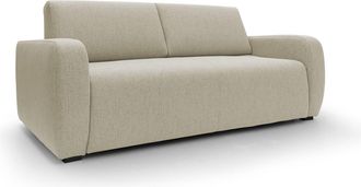 Divani.Store Divani.store - Duna Sof&aacute; Cama Convertible Con Colch&oacute;n De 20 Cm De Tela Suave Flameada E Impermeable 215 Cm (mat. 160x197) Beige