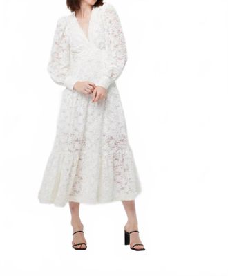 Elliatt Richter Lace Midi Dress In White