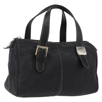 Burberry Pre-owned Handtas - Dames - Vintage Handtas - Zwart - ONE Size - Leer - Vintage