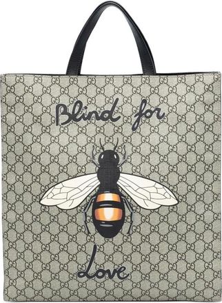 Gucci Pre-owned Tote Bags, female, Brown, Size: ONE SIZE Pre-owned Printed Tote Bag