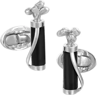 Jan Leslie Golf Bag and Clubs Gemstone Sterling Cufflinks at Nordstrom