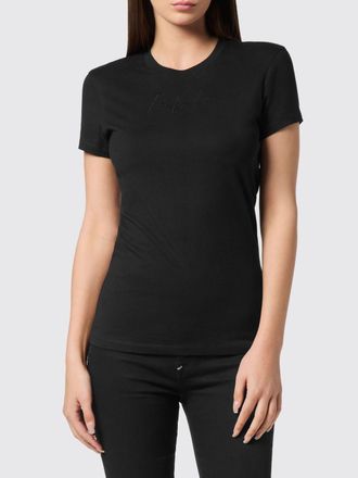 Philipp Plein T-shirt slim fit in cotone con logo tono su tono