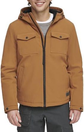 Levi's men's two pocket hooded trucker jacket online