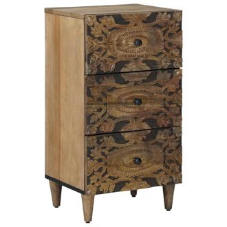vidaXL Aparador Marr&oacute;n 40 X 33 X 75 Cm Madera De Mango Maciza Vidaxl