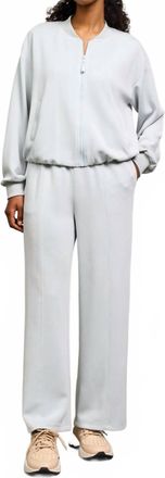 Skies Are Blue Clothing Modal Bomber Jacket In Light Blue