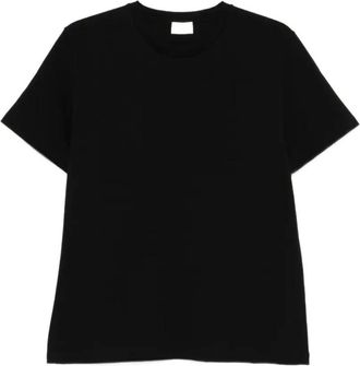 Saint Laurent Tops, Heren, Zwart, M, Katoen, T-shirt met ronde hals