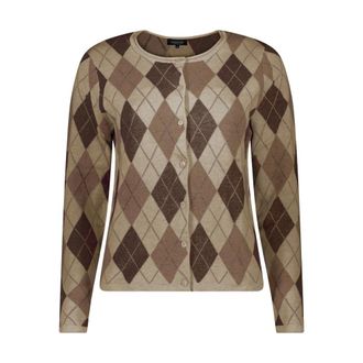 Bloomings Vest Bloomings - Slk20-9144 - Dames - Truien - Beige - Maat: XL Katoen
