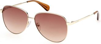 Max & Co. MO0049 21F Womens Sunglasses Gold Size 58