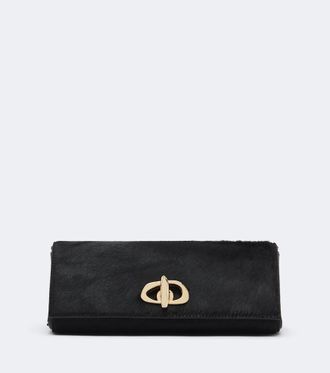 Amanu Studio Tanzania calf hair clutch
