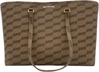 Balenciaga Pre-owned Tote Bags, female, Beige, Size: ONE SIZE Pre-owned Vintage Tote Bag