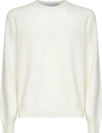 D4.0 D 4.0 Truien - Heren - Ronde hals truien - Wit - 2XL - Wol - Truien & Vesten