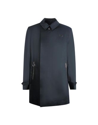 Off-white Mens Off-White Mac Black Thin Long Jacket - Size: 40/Regular