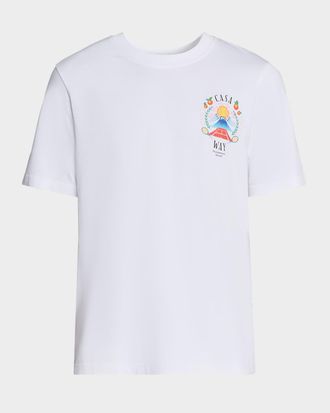 Tシャツ・カットソー CASABLANCA CASA WAY KAWAII T-SHIRT CASABLANCA - Mens Casa Way Kawaii Printed T-Shirt in White