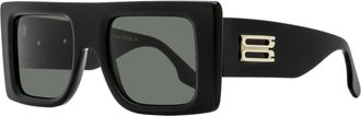 Victoria Beckham Womens B-Monogram Rectangle Sunglasses VB677S 001 Black 51mm