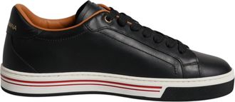 Dolce & Gabbana Black Leather Low Top Men Sneakers Mens Shoes