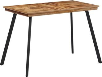 vidaXL Dining Table 120x62x76 cm Solid Wood Teak Vidaxl