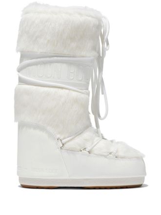 Moon Boot Stivali alti in pelliccia sintetica Moon Boot Icon