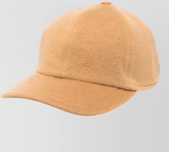 Borsalino cashmere baseball cap curved brim