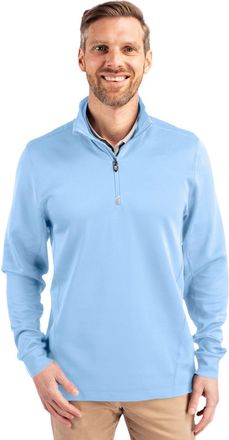 Cutter & Buck Traverse Stretch Eco Quarter Zip Mens Pullover