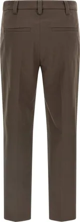 Brunello Cucinelli Womens Brown Cotton Casual Pants