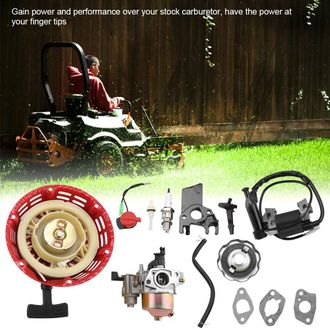 OEM Kit De Piezas De Motor Para Cortac&eacute;sped: Filtro De Aire, Buj&iacute;a, Bobina Y Carburador. Compatible Con Honda Gx160 Y Gx200