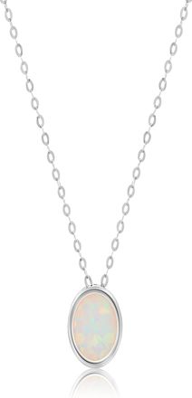 MAX + STONE 14k Yellow or White Gold 7mm Round Pendant Necklace with 18 Inch Cable Chain