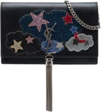 Saint Laurent Pre-owned Kate Wallet on Chain - Dames - Vintage Schoudertas - Zwart - ONE Size - Leer - Vintage
