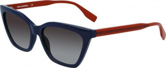 Karl Lagerfeld Womens KL6061S 56 424 Sunglasses - Blue - One Size
