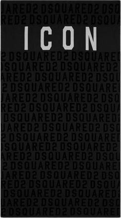 Dsquared2 Be Icon Handdoek - Heren - Handdoeken - Zwart - ONE Size - Home