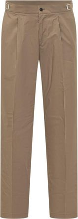Cellar Door Brown Straight Pleated Pants