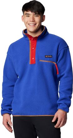 Columbia Mens Helvetia Ii Half Snap Fleece, Clematis Blue, XXL