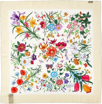 Gucci Floral Silk Scarf
