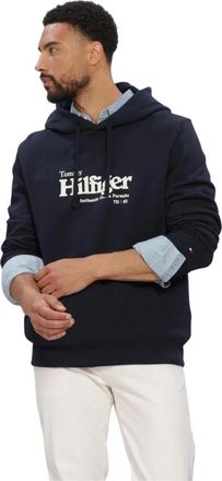 Tommy Hilfiger Hoodies & sweatvesten, Heren, Blauw, L, Nautical Graphic Hoodie