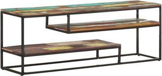 vidaXL TV Cabinet 130x30x45 cm Solid Reclaimed Wood vidaXL