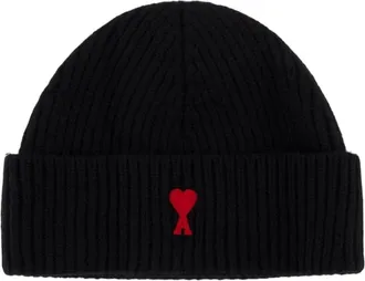 Ami Berretto De Coeur - - Accessories - unisex - Nero - ONE SIZE