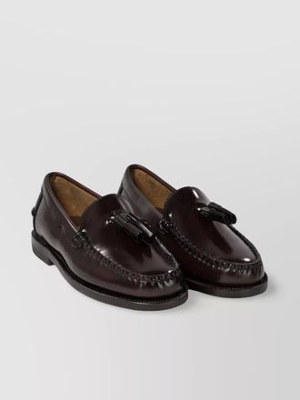 Sebago leather will loafers featuring tassel detail