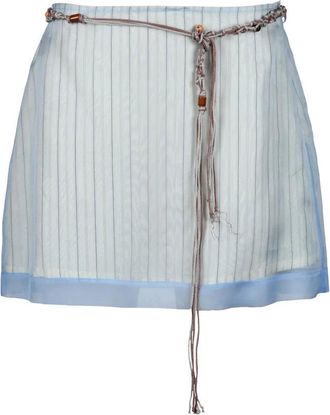Alysi Mini Organza Skirt - Light Blue