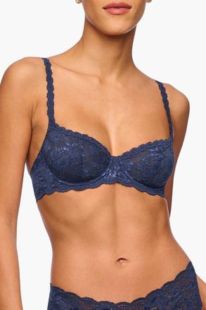 Cosabella Never Say Never Balconette Bra in Navy Blue at Nordstrom, Size 34D